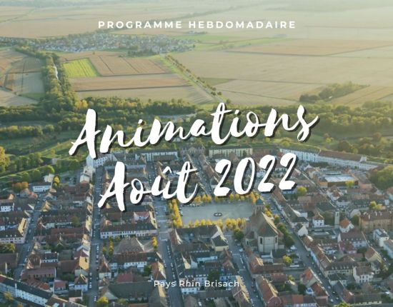 Programme animations août 2022